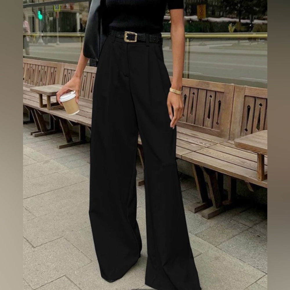 NWT Commense Solid Wide Leg Pants
